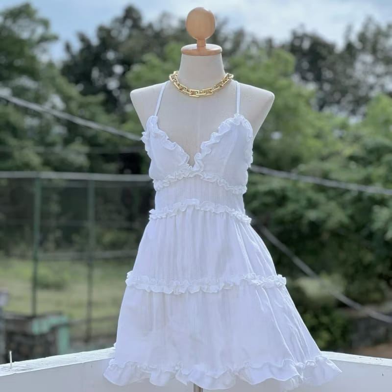 Women's Ruffle Tiered Mini Dress