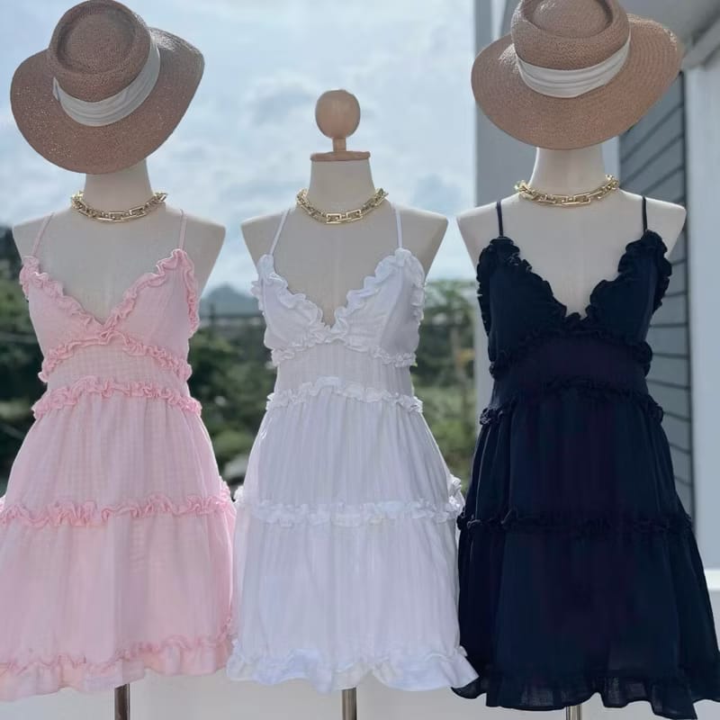 Women's Ruffle Tiered Mini Dress
