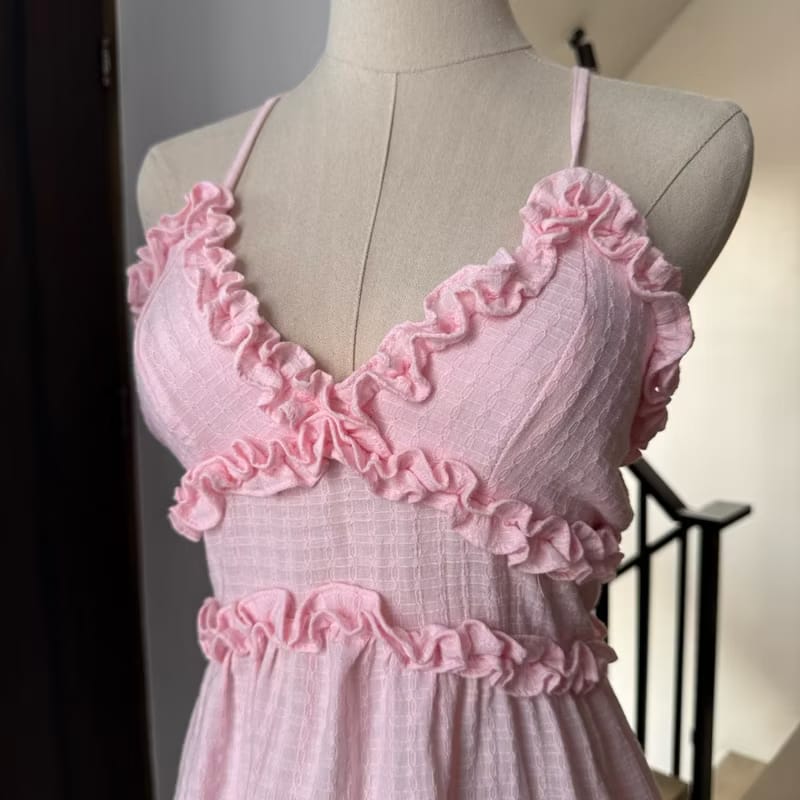 Women's Ruffle Tiered Mini Dress